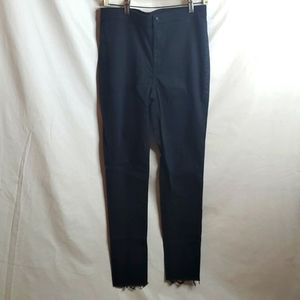 Women H&M Divided long stretch denim jean, Size 10 / Medium, Black